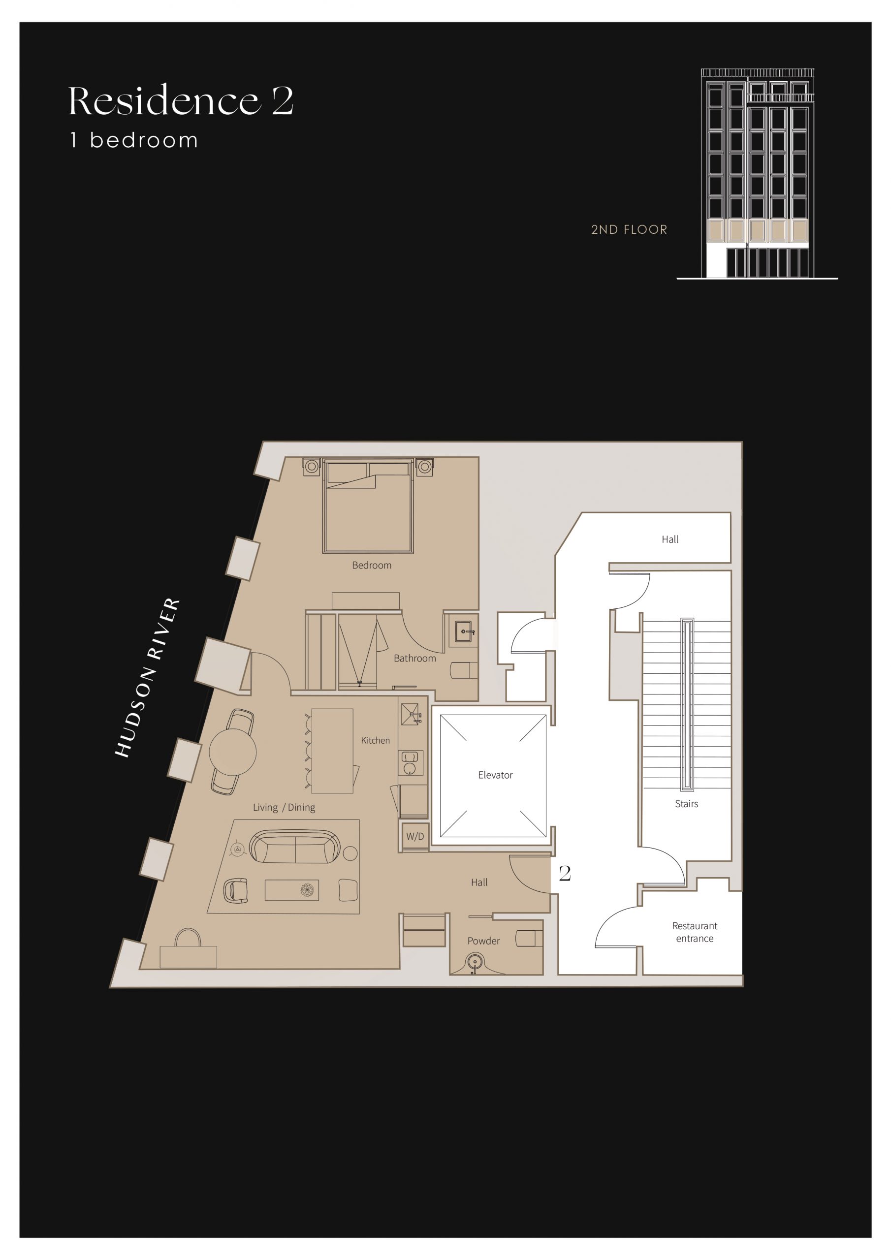 Plan of apartment Residence 2