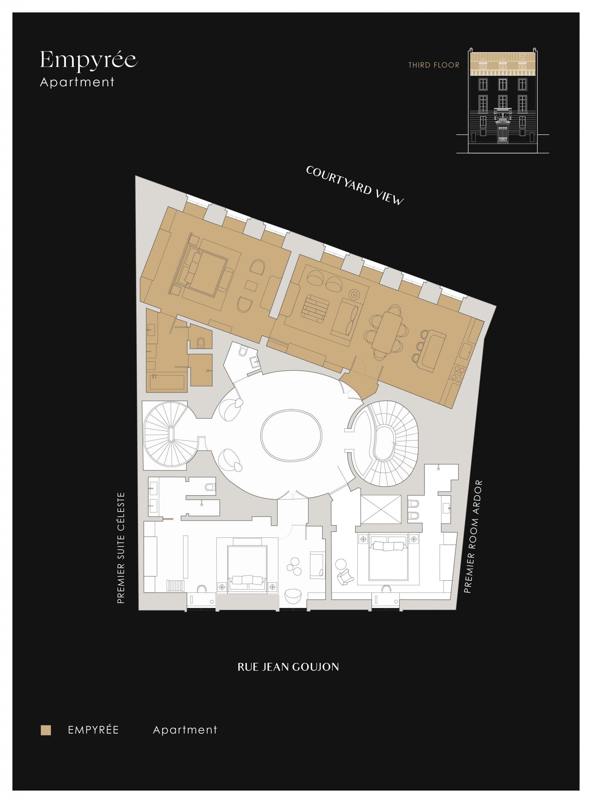 Plan of apartment L’Empyrée