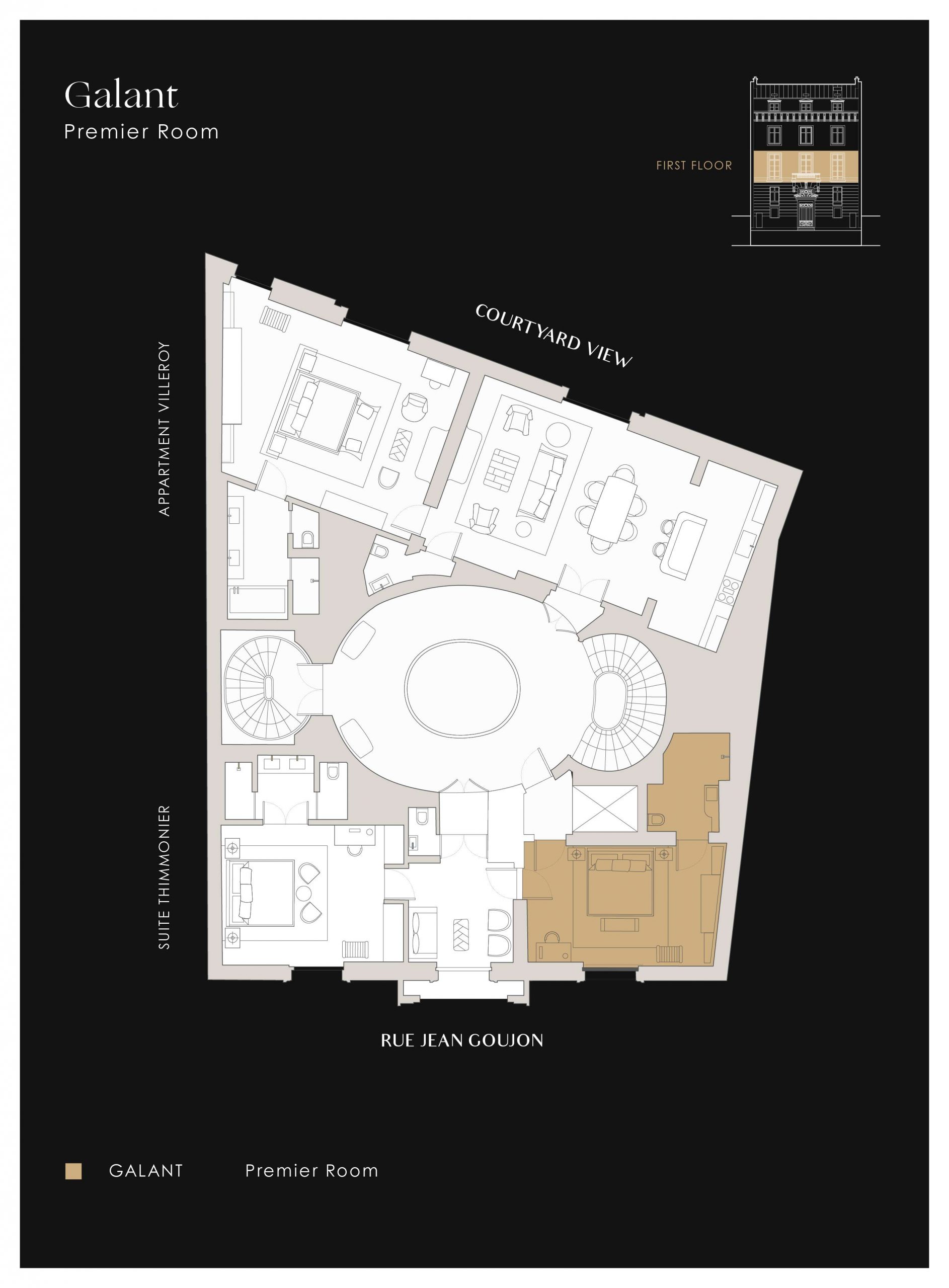 Plan of apartment Galant