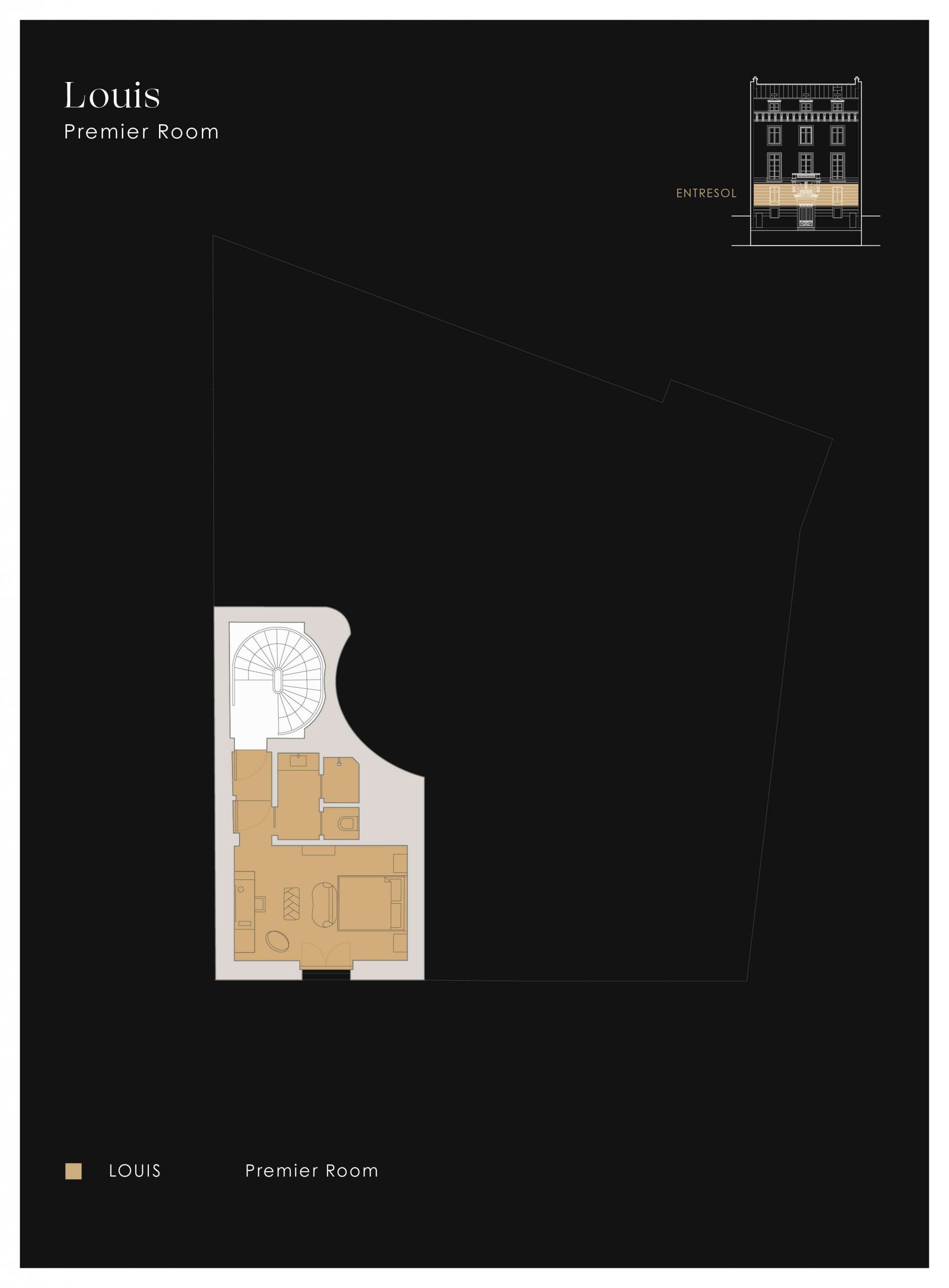Plan of apartment Louis