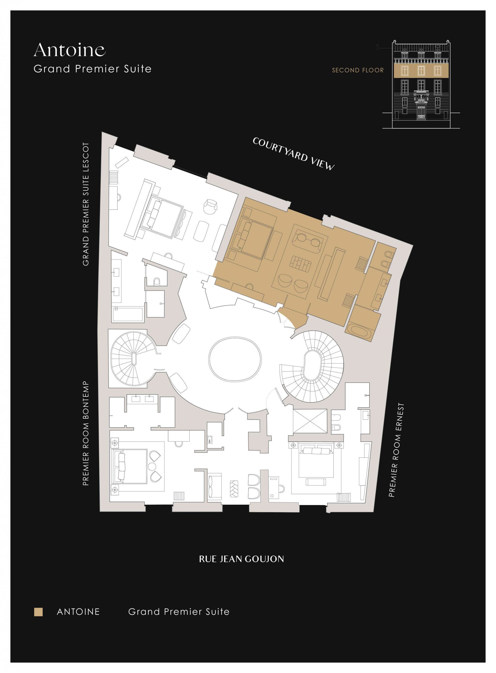 Plan of apartment Antoine