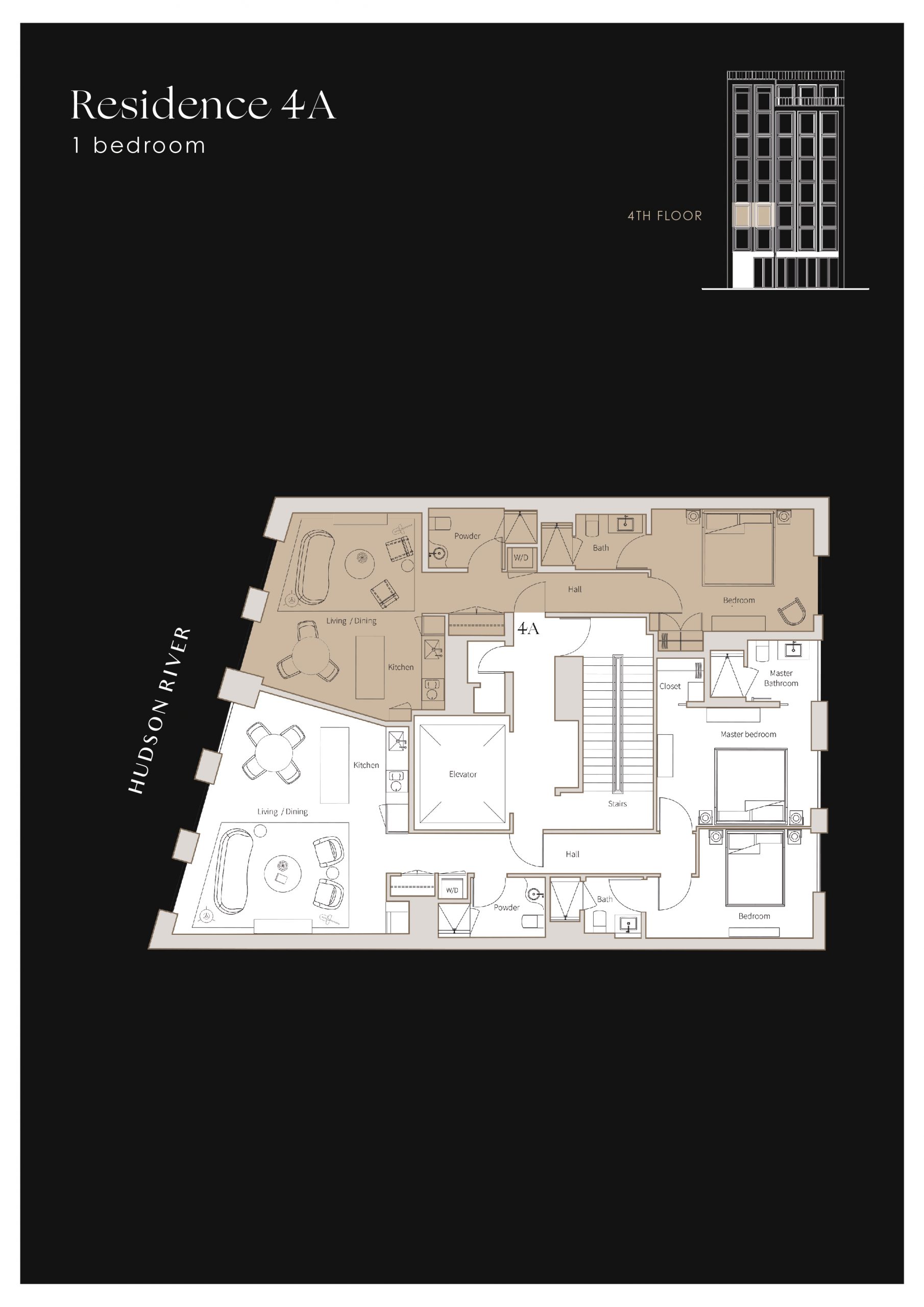 Plan of apartment RÉSIDENCE 4A