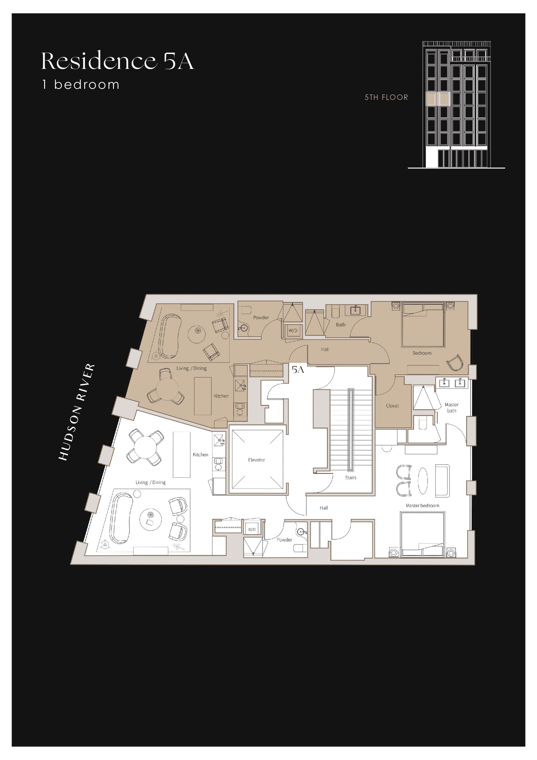 Plan of apartment RÉSIDENCE 5A